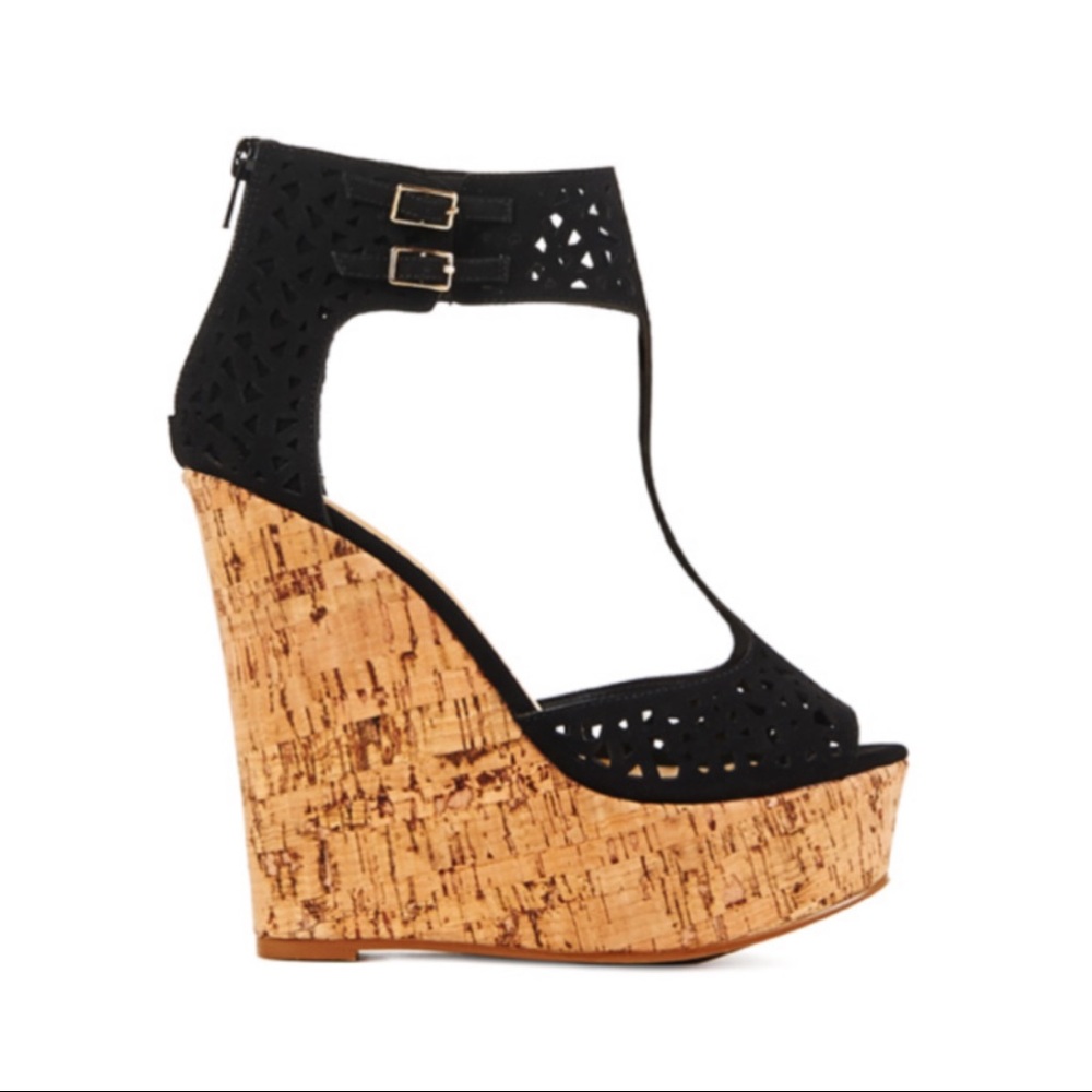 Black Adnan Wedge SZ 9 Runs large